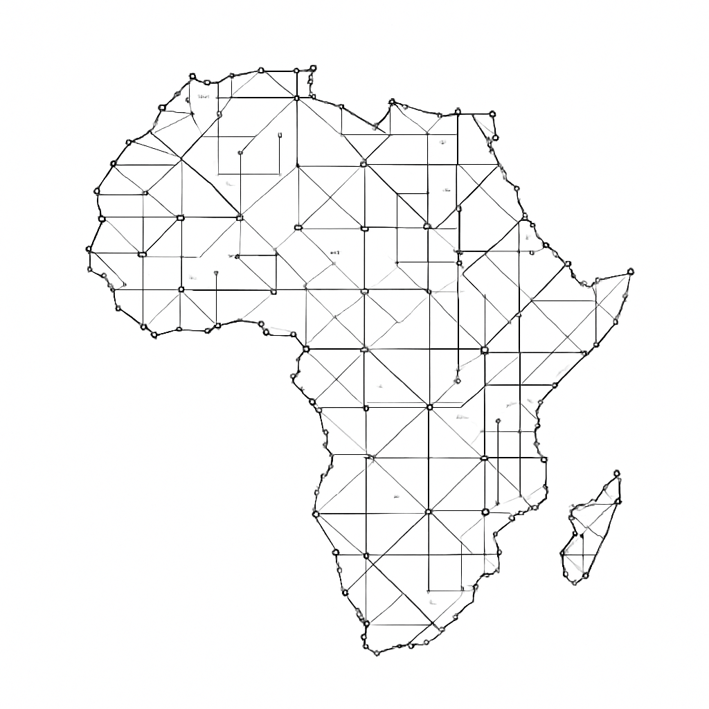 Network map of African markets
