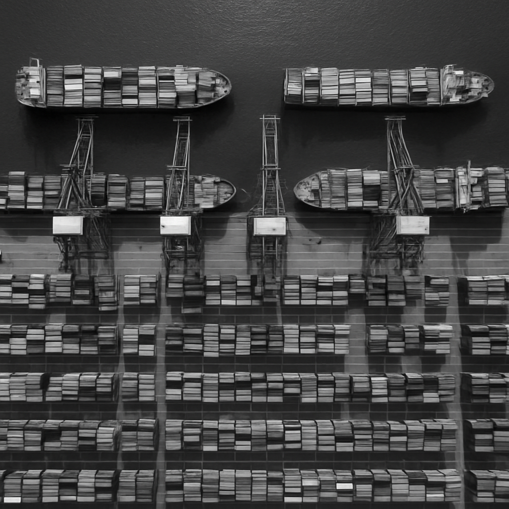 Logistics & ports operations visualized through Parotia