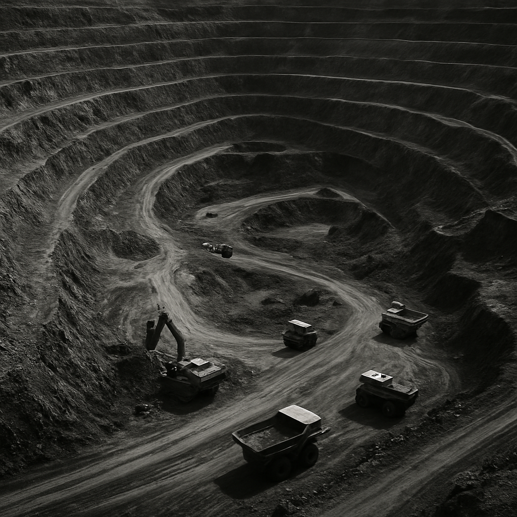 Mining & resources operations visualized through Parotia