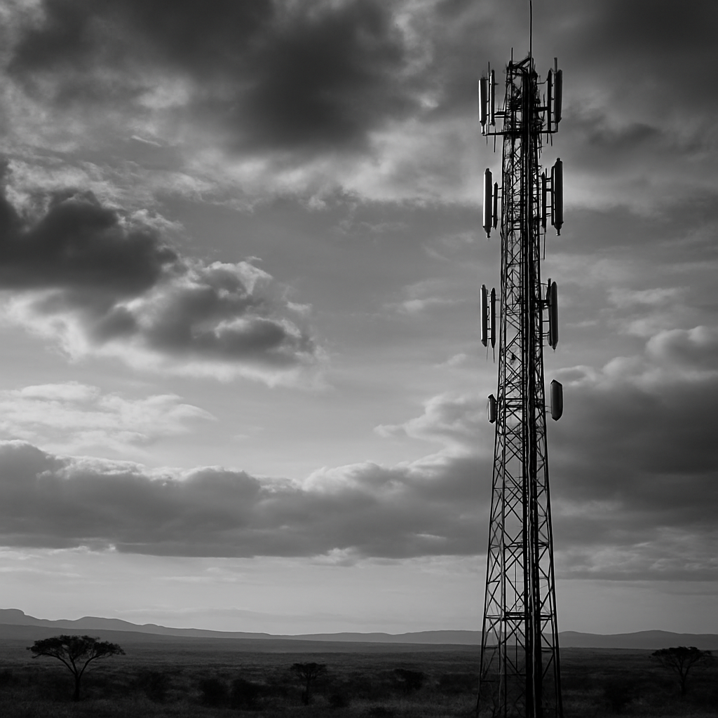 Telecommunications operations visualized through Parotia